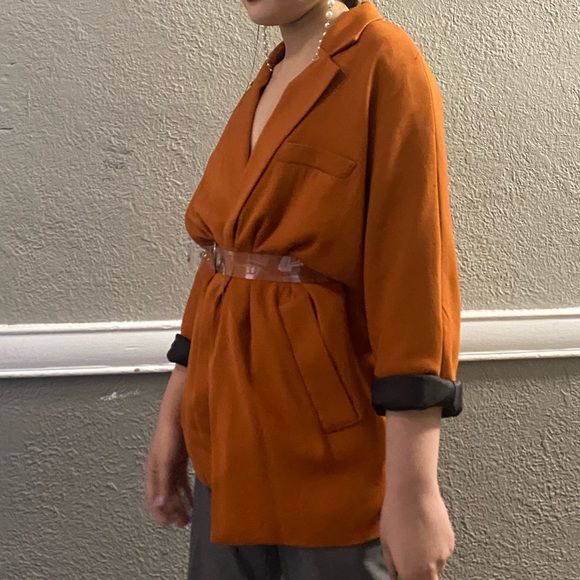 Orange Forever 21 Blazer - Picture 3 of 4